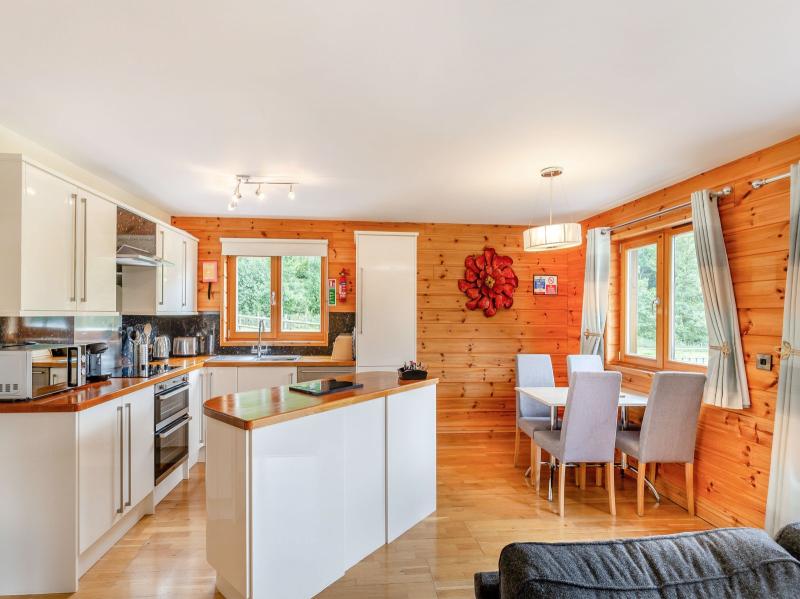 Dining area and kitchen